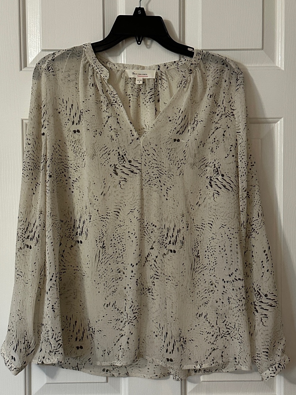 Vince Camuto Sheer Speckled Blouse